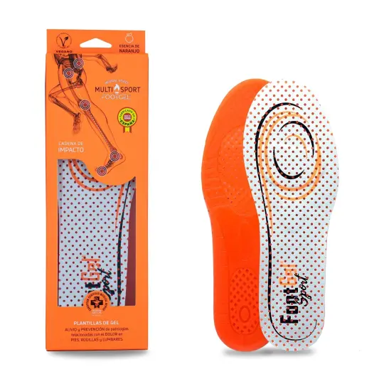 Stepform Sports – Premium Gel-Einlegesohlen mit Orangen-Aroma für Sport & Alltag