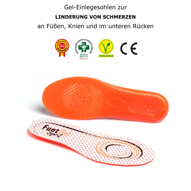 Stepform Sports – Premium Gel-Einlegesohlen mit Orangen-Aroma für Sport & Alltag